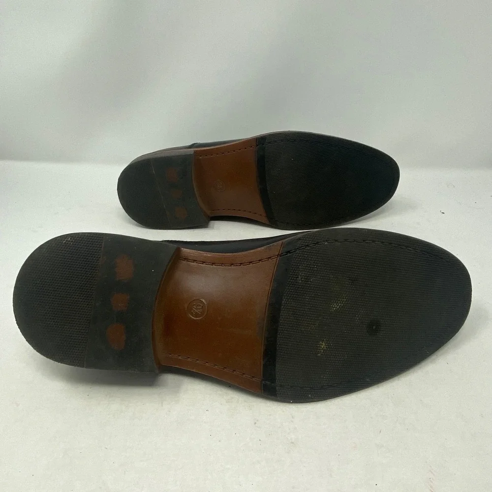 Goodfellow & Co Mens Black Cap Toe Oxford Dress Shoes Size 9.5 Formal Business